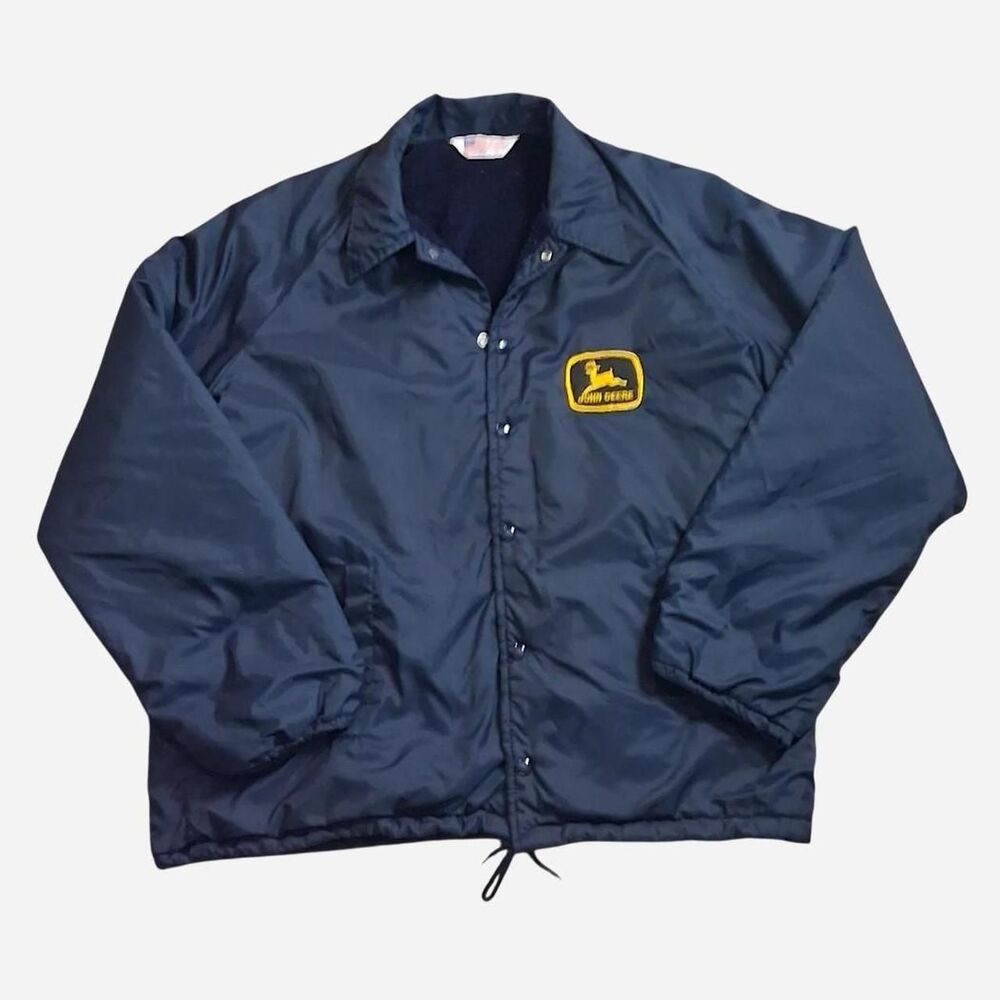 John-deere Men's Navy and Yellow Jacket
